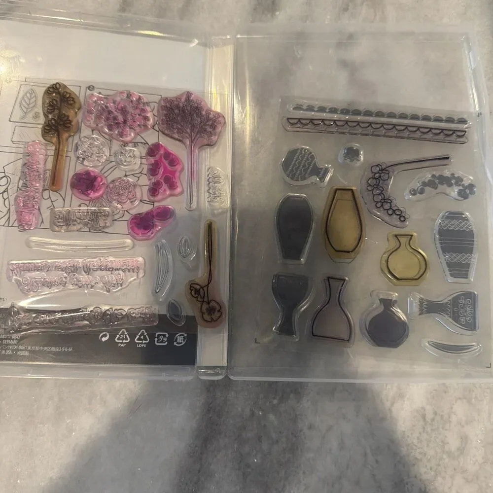Stampin'‎ Up Varied Vases Photopolymer Stamp Set 146644 34 Stamps